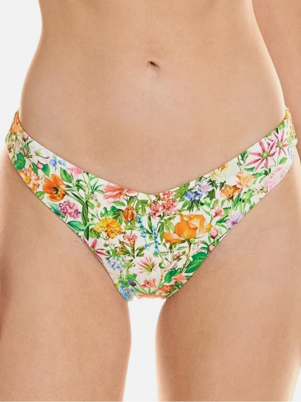 Onia Floral Print V Front Bikini Bottom